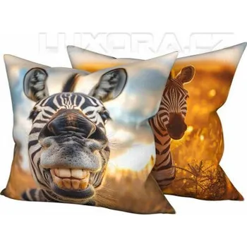 Dekorativní polštářek Povlak Zebra - 40 x 40 cm