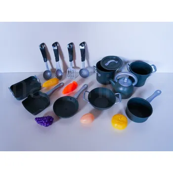 Hrnec Set snídaňového nádobíčka do kuchyňky - rendlík, poklička, hrnec s cedníkem, konvice, pekáč a mnoho dalšího