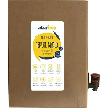 Péče o ruce AlzaEco Tekuté mýdlo Milk & Honey 3 l