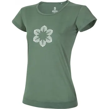 Pánské tričko Ocún Classic T Organic Women Flower Barva: Green Duck, Velikost: M