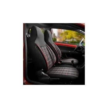 Potah sedadla UNI potahy sedadel design Sports CityBug materiál: tkanina, barva černá/šedá/červená - 9-ti dílná sada (vhodné i pro sedadla s bočními airbagy)