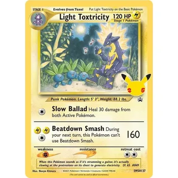 Sběratelská karetní hra Light Toxtricity SWSH137 - Promo OVERSIZE