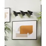 Nástěnná lampa černá kovová nastavitelná průmyslový design domácí kancelář Beliani