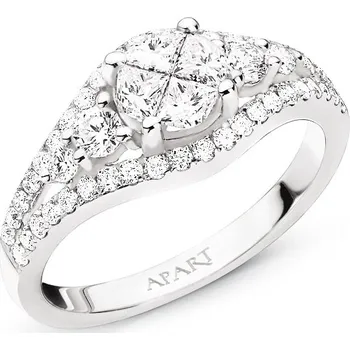 Prsten Prsten z bílého zlata s diamanty - 1,00 ct - ryzost 585 - 103.301