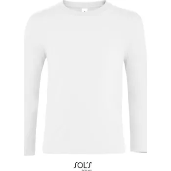 Dívčí tričko Dětské tričko SOL'S IMPERIAL s dlouhým rukávem bílá 3XL