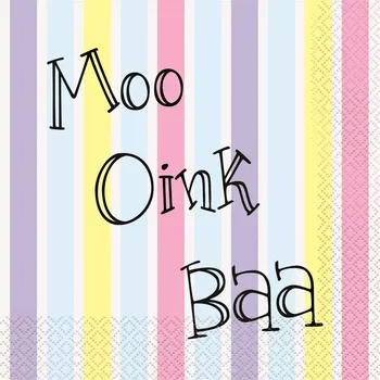 Papírový ubrousek Papírové ubrousky Zvířecí zvuky 16 ks