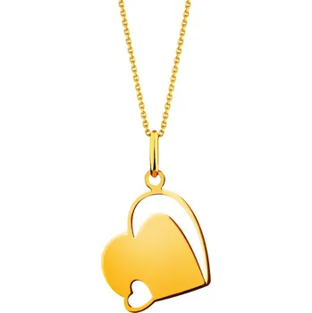 Přívěsek Zlatý přívěsek - srdce - AP533-6261