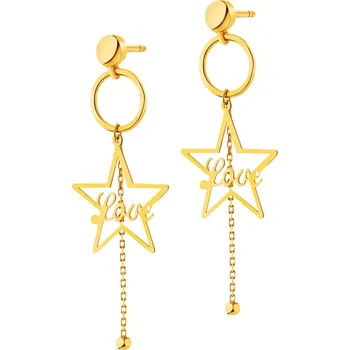 Náušnice Zlaté náušnice - hvězdy - AP526-7728