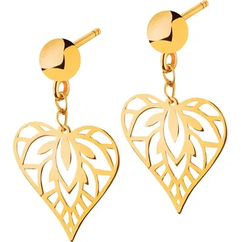 Náušnice Zlaté náušnice - srdce - AP536-1594