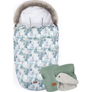 Dětská deka PETITE&MARS Fusak 4v1 Comfy Fancy Dream + rukávník Jasie Pale Eucalypt