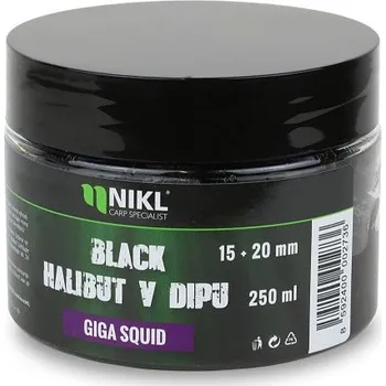 Karel Nikl Nikl Black halibut pelety v dipu Giga Squid 250g