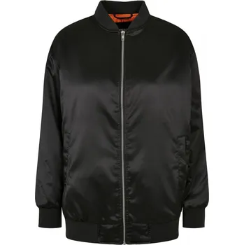 Dámská bunda Černá dámská bomber bunda Urbans Classics Oversized M