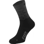 Pánské cyklistické ponožky R2 RACE ATS23D černá/šedá - L