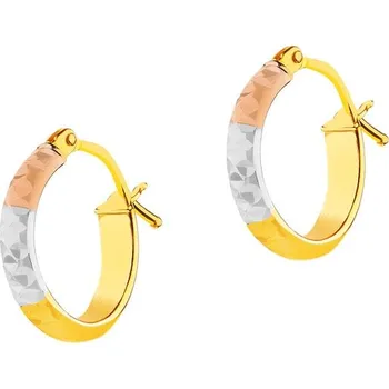 Náušnice Zlaté náušnice - kroužky, 14 mm - AP528-4545