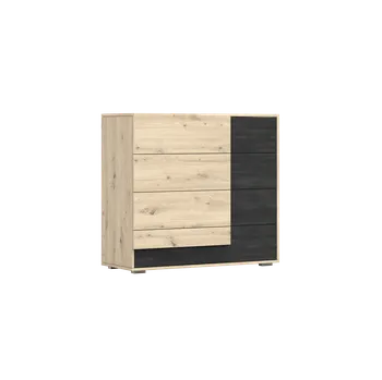 Komoda IDZ Komoda BAFRA 4S, 100 cm Dub Artisan/Norská borovice