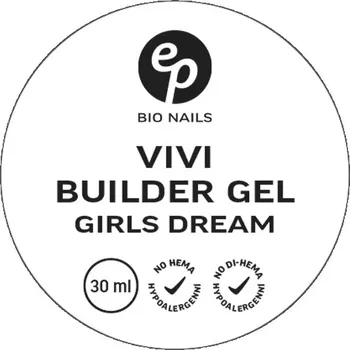 BIO NAILS VIVI GIRLS DREAM modelovací hypoalergenní gel Objemy: 30 ml