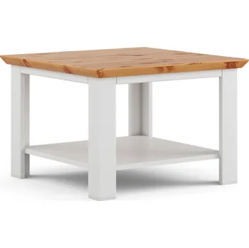 Konferenční stolek Massivo.cz Konferenční stolek Marone Elite, dekor bílá-dřevo, masiv, borovice