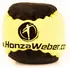 Dětský míč Honza Weber Hakis Footbag mistra světa 2 panely žlutý/černý