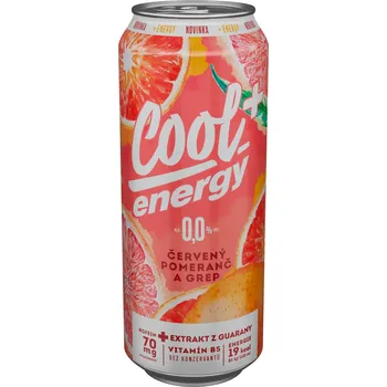 Pivo Cool Energy červený pomeranč a grep 24x0,5l