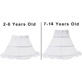 Dívčí spodní prádlo Spodnička (krinolína) -dlouhá - pro dětské šaty a tutu sukně Velikost: 2-6 let
