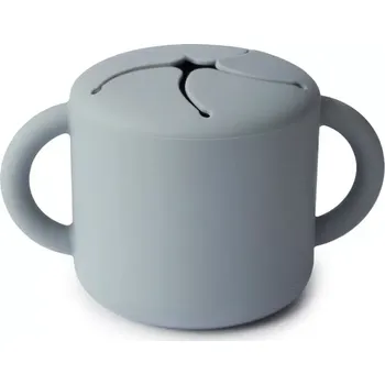 dětská jídelní sada MUSHIE silikonový kelímek na snack Stone