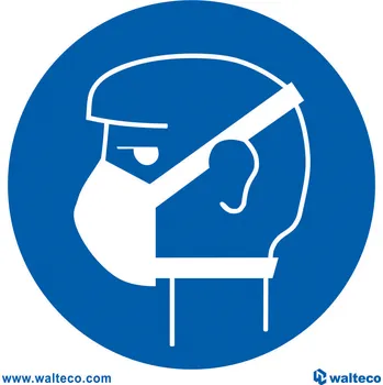 Značení Walteco Samolepka "Noste roušku!", 92 × 92 mm Množství: 5 ks