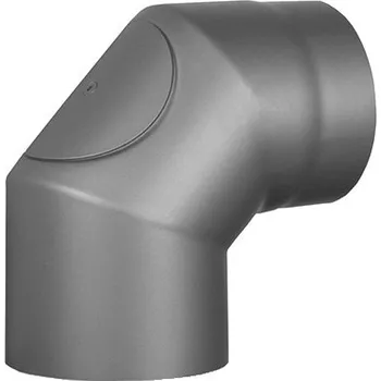 Kouřovod Morafis - Sever Koleno s čistícím otvorem 90° 150mm šedé