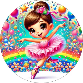 Jedlá dekorace na dort Jedlý papír baletka