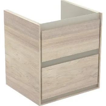 Koupelnový nábytek Ideal Standard Connect Air - Umyvadlová skříňka 48x41x52 cm, světlé dřevo/matný světle hnědý lak E1607UK