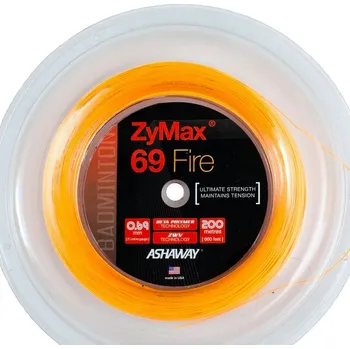 Badmintonový výplet Badmintonový výplet Ashaway ZyMax 69 Fire White - 200 m