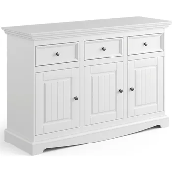 Komoda Massivo.cz Komoda Belluno Elegante 3.3, dřevěná, bílá, masiv, borovice