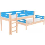 Zvýšené jednolůžko posuvné BUBLINY zábrana A buk cink