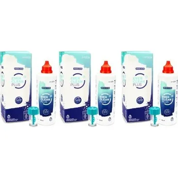 Kontaktní čočky Roztoky na kontaktní čočky Ever Clean Plus 3 x 350 ml s pouzdry Ever Clean