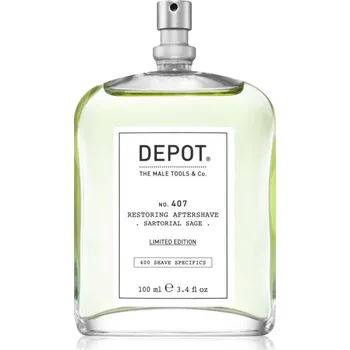 DEPOT 400 SHAVE SPECIFICS NO. 407 RESTORING AFTERSHAVE osvěžující voda po holení Sartorial Sage 100 ml