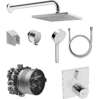 Sprchový set Hansa Bluebox - Sprchový set s termostatem, 3 proudy, chrom 89950000