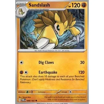 Volný čas Pokémon TWM 098/167 Sandslash - Twilight Masquerade Stav: Near Mint, Verze: NORMAL