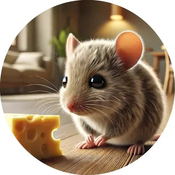 Jedlá dekorace na dort Jedlý papír myš