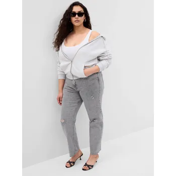 Dámské džíny GAP Džíny '90s loose mid rise - Dámské GAP šedá 2143865