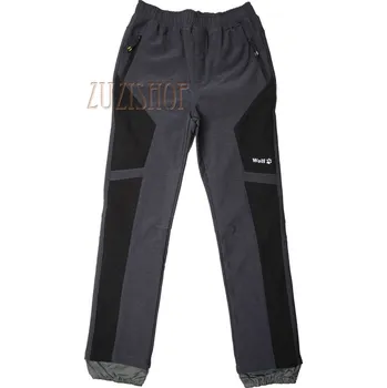 Chlapecké kalhoty Chlapecké softshellové kalhoty s fleesem Wolf B2394 šedé vel. 122