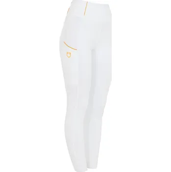 Jezdecké kalhoty EQUESTRO Legíny jezdecké Summer Equestro, s gripem, dámské, bílé 40