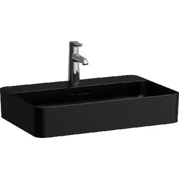 Umyvadlo Laufen VAL - Umyvadlo, 60x40 cm, s přepadem, otvor pro baterii, matná černá H8122857161041
