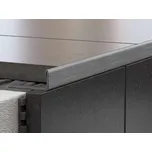 Ukončovací profil L10 kartáčovaný nerez 2,5m