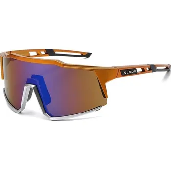 Xloop SHIELD WRAP Cyklistické sportovní sluneční brýle Fialové, Barva Oranžová Olympic eyewear X3653s3