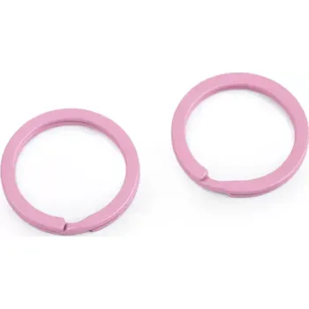 Kovová karabina/kroužek Ø30 mm - růžová
