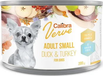 Krmivo pro psa Calibra Verve Dog Adult Small konzerva Duck/Turkey 200 g