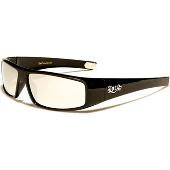 Locs Pánské RECTANGLE zrcadlové sluneční brýle Stříbrné Olympic eyewear 97k-cube