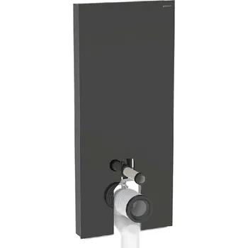 WC sada Geberit Monolith Plus - Sanitární modul pro stojící WC, 114 cm, spodní přívod vody, sklo/černá 131.233.SJ.7
