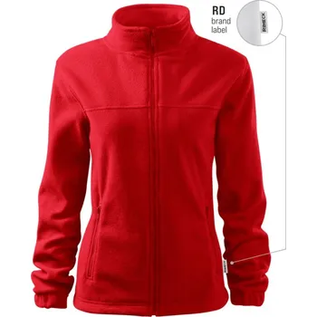 Dámská mikina RIMECK Mikina Jacket 504 na zip, fleece, dámská MAL-504RD15 L Červená (s labelem)