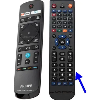 Philips 32HFL5014 náhradní dálkový ovladač