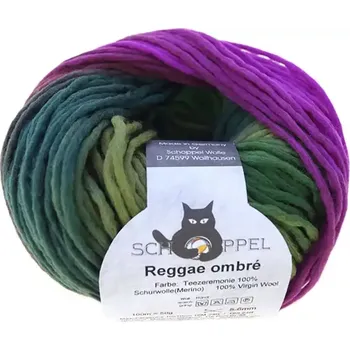 Příze Schoppel Wolle Reggae ombré 2249 Teezeremonie (Příze merino Reggae ombré 2249 Teezeremonie)
